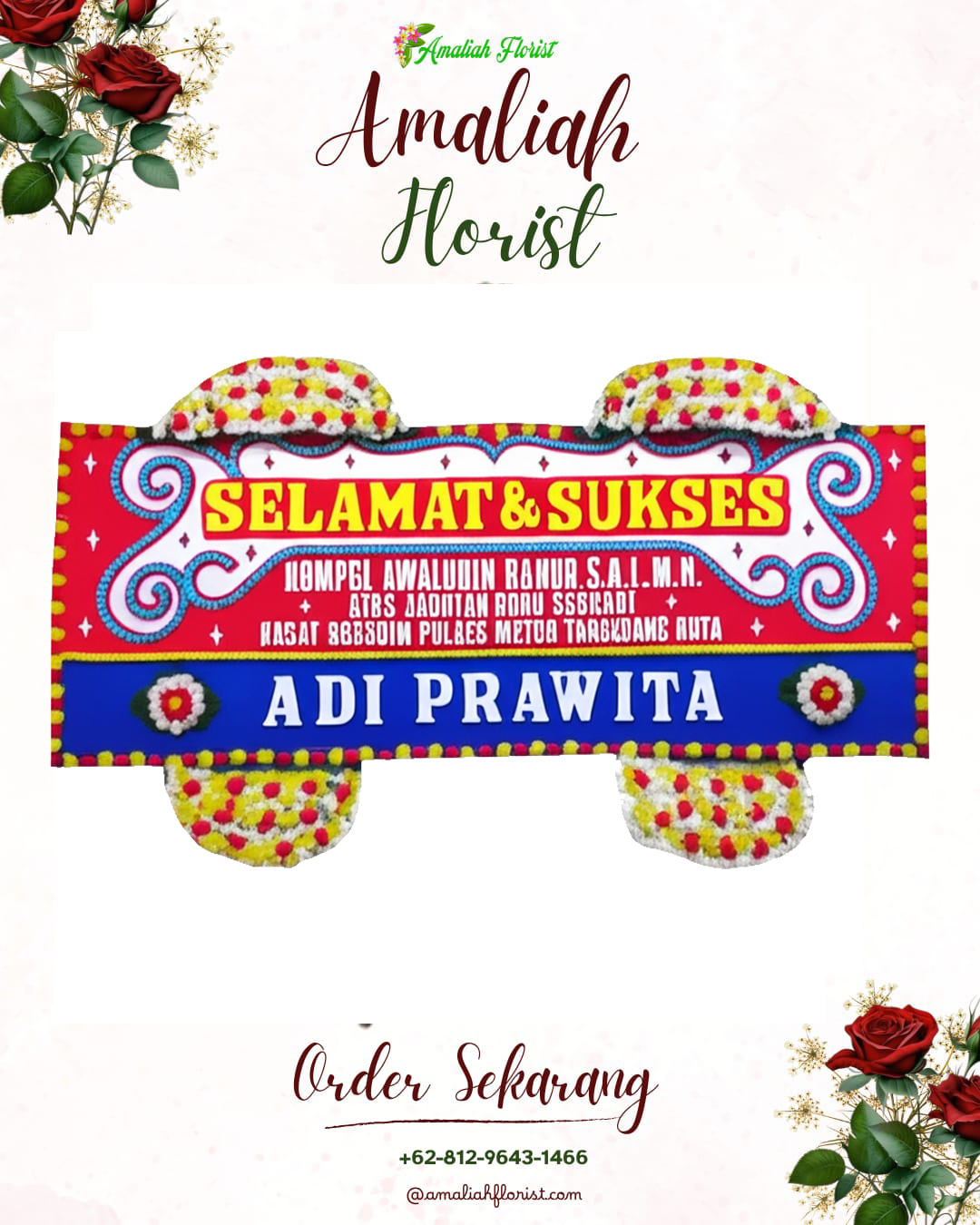 Papan Bunga Ucapan Selamat Ambon